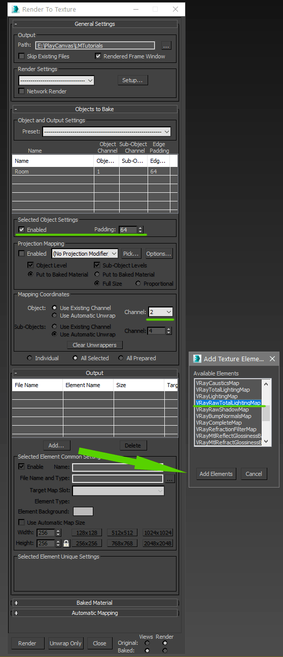 Render To Texture: PlayCanvas Lightmapping