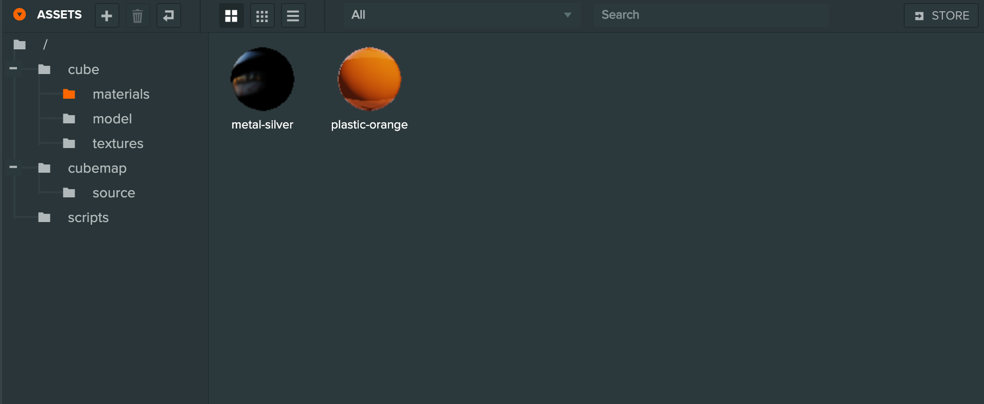 Assets Panel