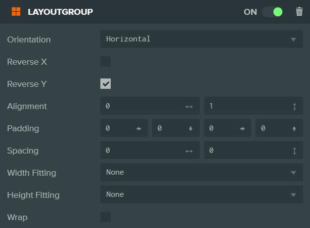 LayoutGroup component