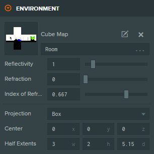 Material CubeMap Box Projection