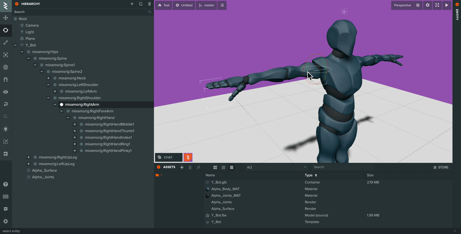 Edit model hierarchy in the Editor
