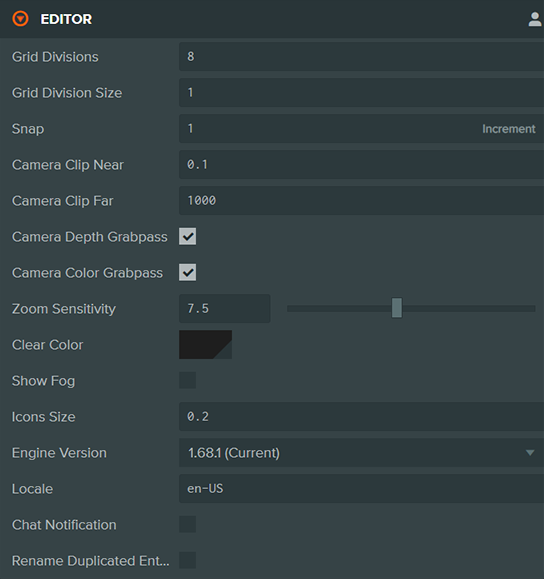 Editor Settings