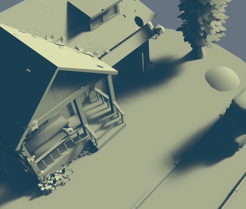 Lightmap with 15 samples and filtering