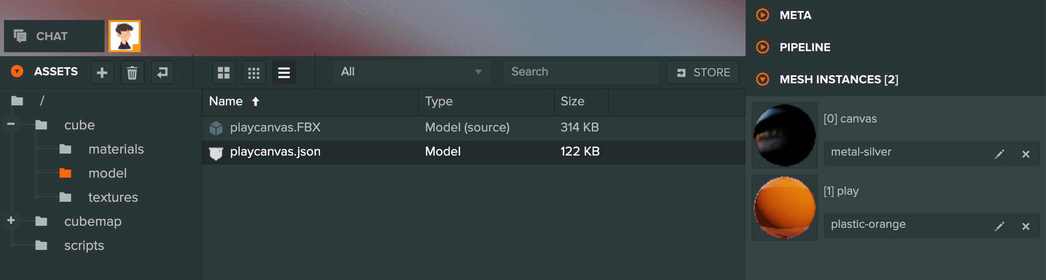 Model example