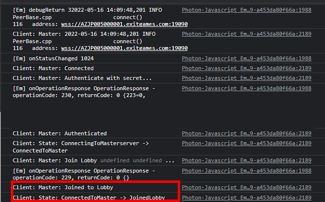 Console Log