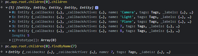 Console log - Actors 