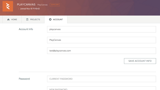 Account Page