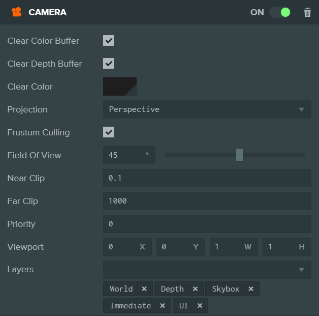 Camera component