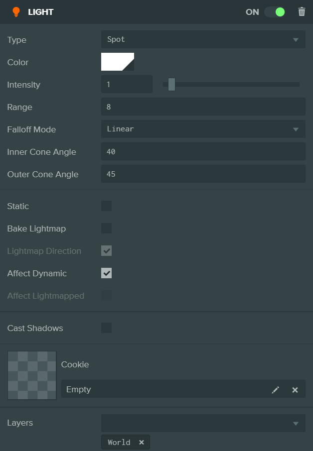Light component (Spot)