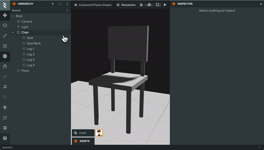 Compound shapes chair