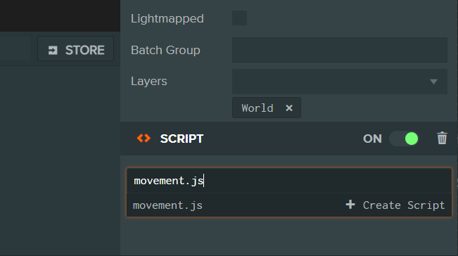 Create Script Asset
