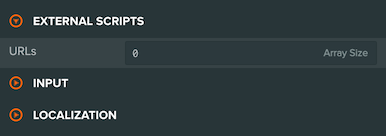 External scripts settings